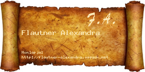 Flautner Alexandra névjegykártya
