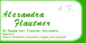 alexandra flautner business card